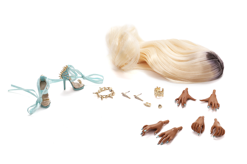 My_Fair_Hair_Zuri_Okoty_doll accessories and wig